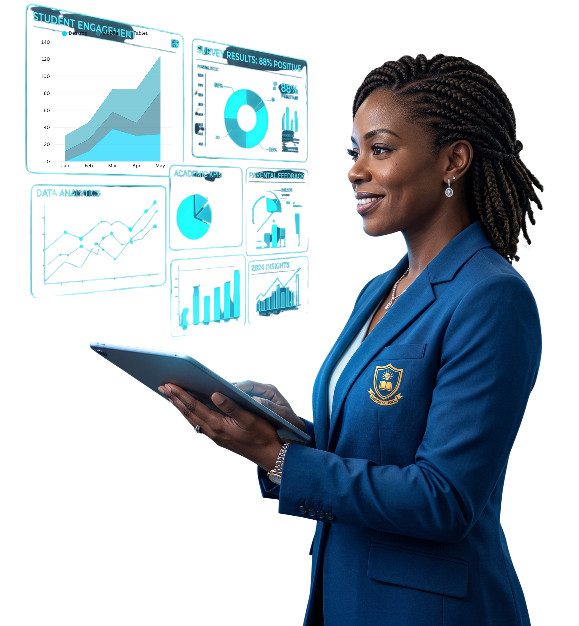 Dynamic School Principal Vector
